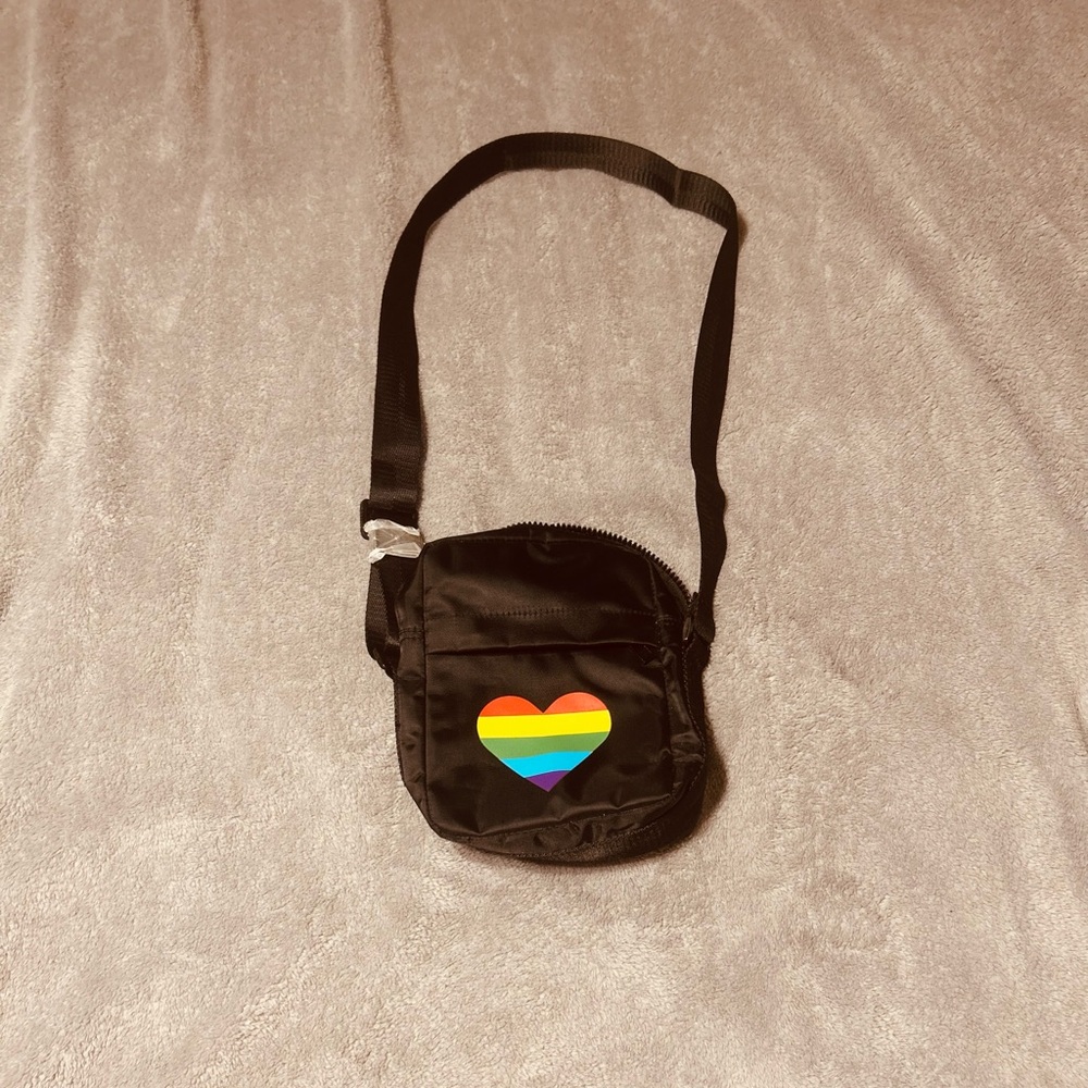 Bright  cololrful Bag with Rainbow Heart
